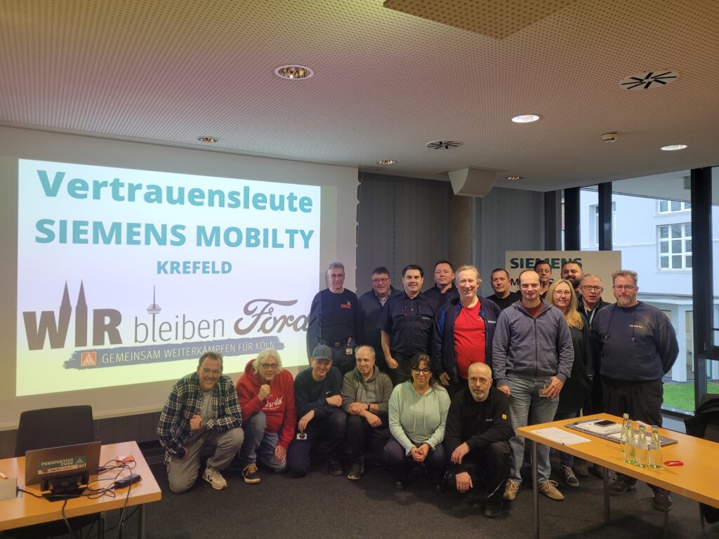 SIEMEMS Mobity Krefeld zeigt sich solidarisch